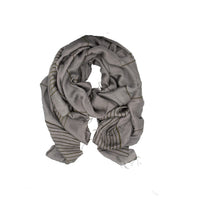 Nearly Midnight Ahn Striped Scarf