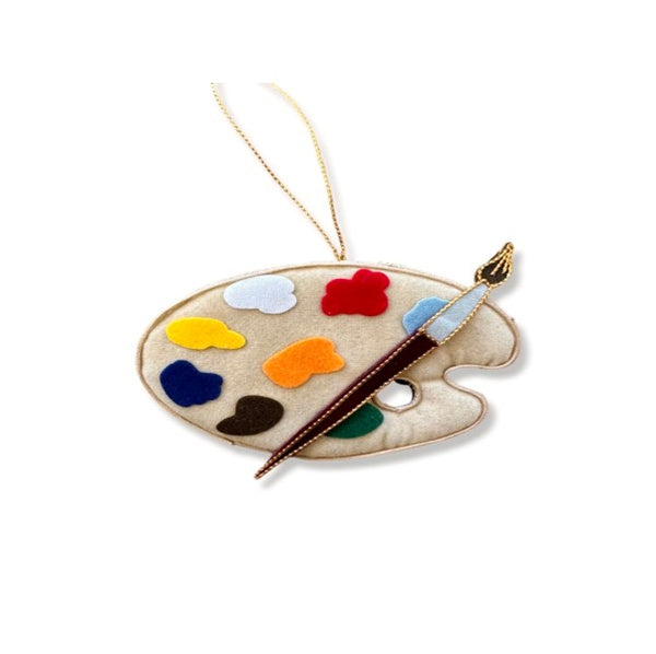 Paint Palette Plush Ornament