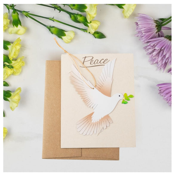 Peace Dove Ornament with Notecard