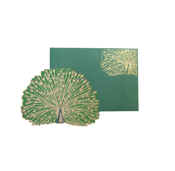 Peacock Greeting Card