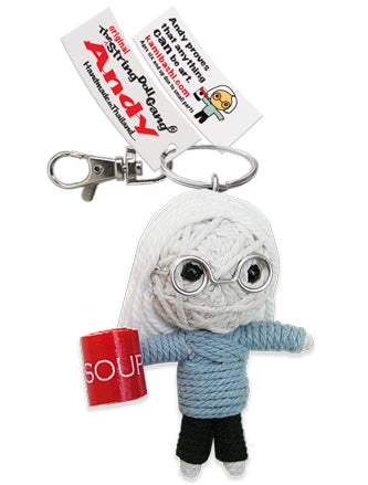 Andy Warhol String Doll Keychain