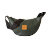 Round Mini Forest Green Vegan Leather Bag