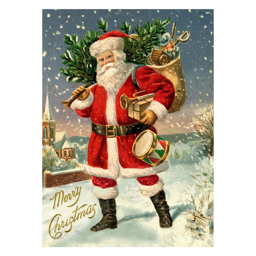 Santa Brings a Drum Holiday Card