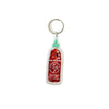 Siracha Hot Sauce Sparkle Keychain