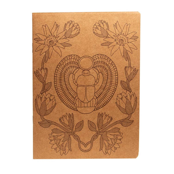 Egyptian Scarab and Lotus Sketchbook