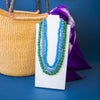 African Green Glass Bead Necklace