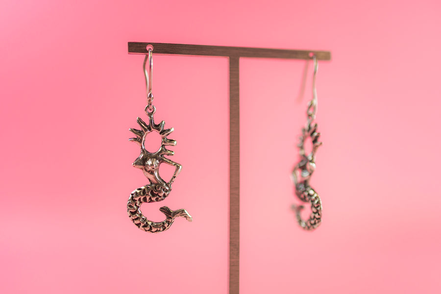 Sterling Silver La Sirena Earrings