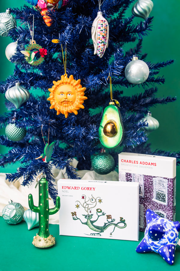 Embellished Glass Rainbow Corn Ornament