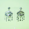 Sterling Silver Catrina Birds & Flowers Dangle Earrings