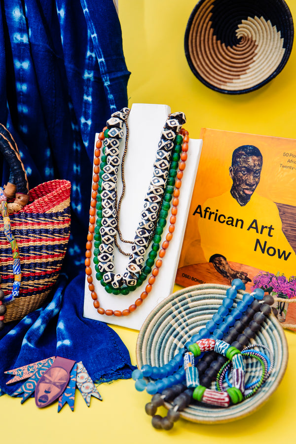 African Print Magnetic Bookmark Set