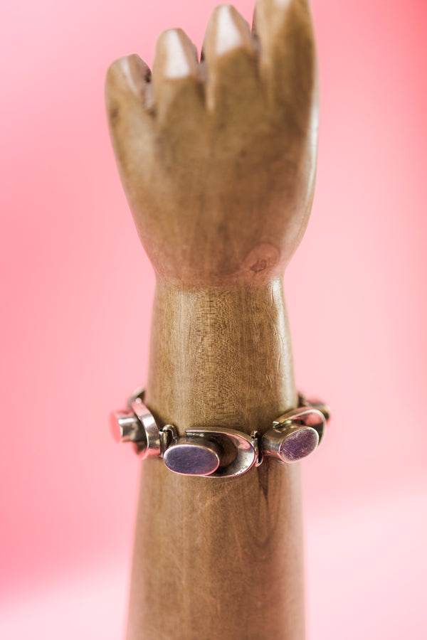 Vintage Sterling Silver Horseshoe Bracelet