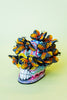 Ceramic Skull & Butterflies
