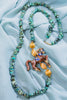 Turquoise and Cloisonne Horse Necklace