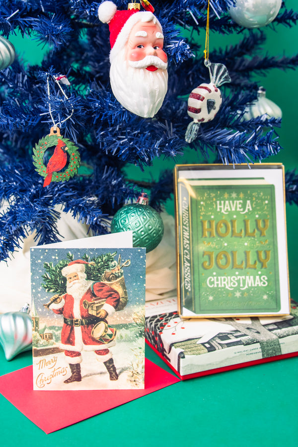 Santa Brings a Drum Holiday Card