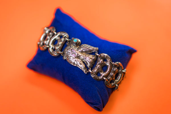 Sterling Silver Paloma Con Arco Bracelet