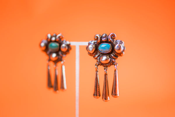 Sterling Silver Rosa Tonala Clip-on Earrings