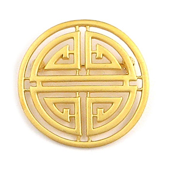 Shou Symbol Brooch