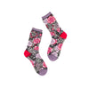 Skulls & Roses Sheer Socks