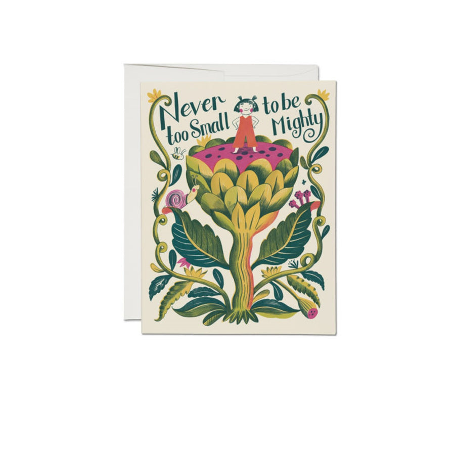 Small and Mighty Greeting Card