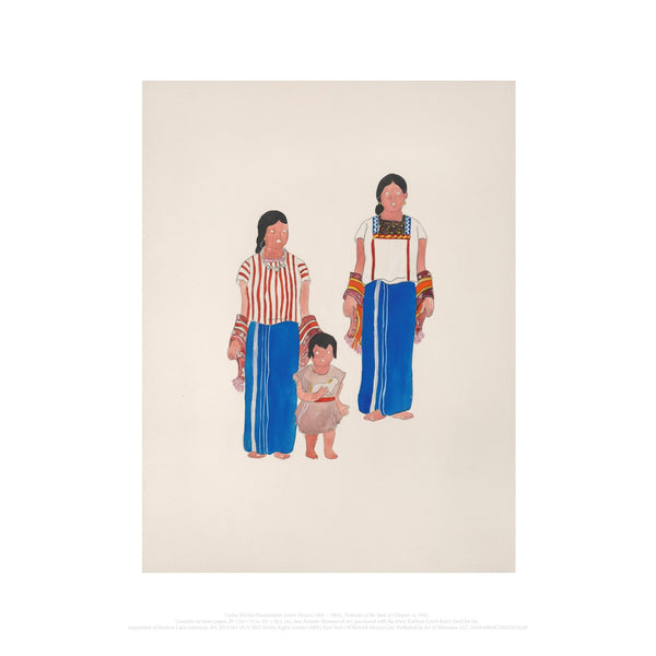 Print: Carlos Merida - Tzeltzales of the State of Chiapas