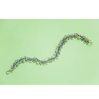 Sterling Silver Sugar Skulls and Crossbones Bracelet