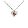 Strawberries and Cake Hand Painted Necklace