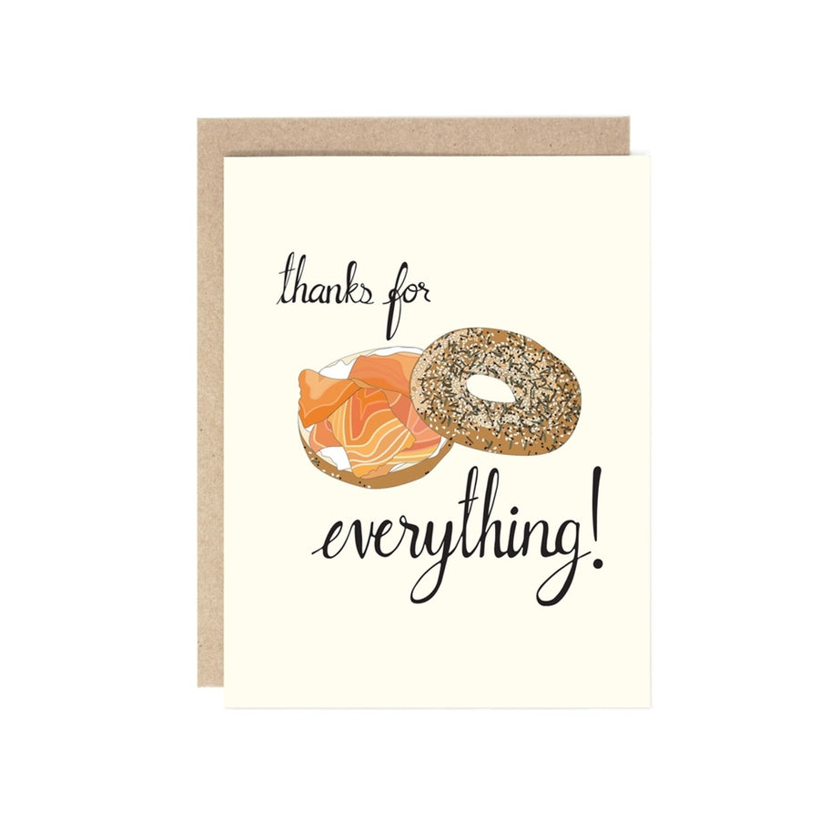 Thanks for Everything Bagel Greeting Card