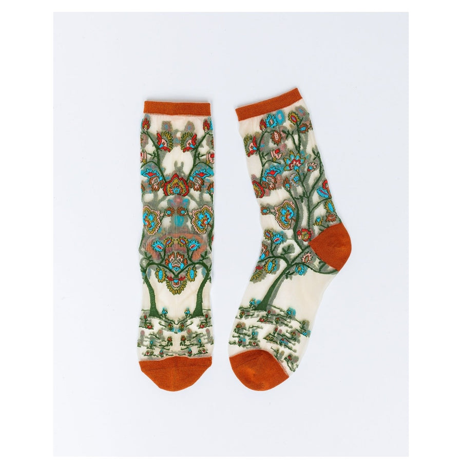 Tree of Life Sheer Socks