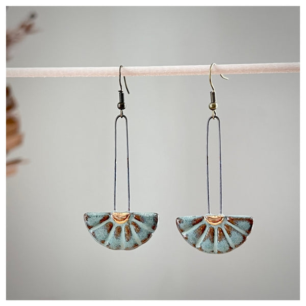 Turquoise Sun Burst Earrings