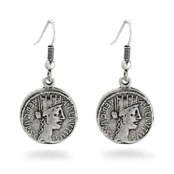 Roman Tychee Coin Earrings