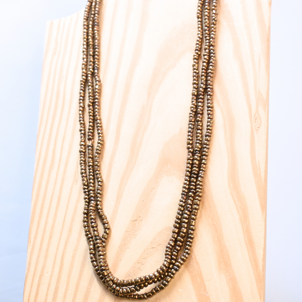 Small African Metal Bead Necklace