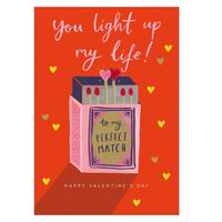 You Light Up my Life Valentine's Day Card