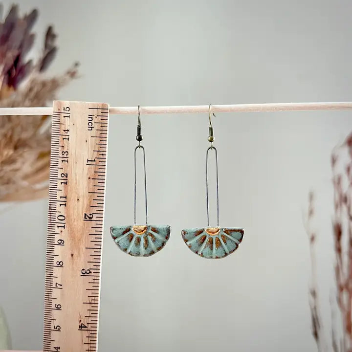 Turquoise Sun Burst Earrings