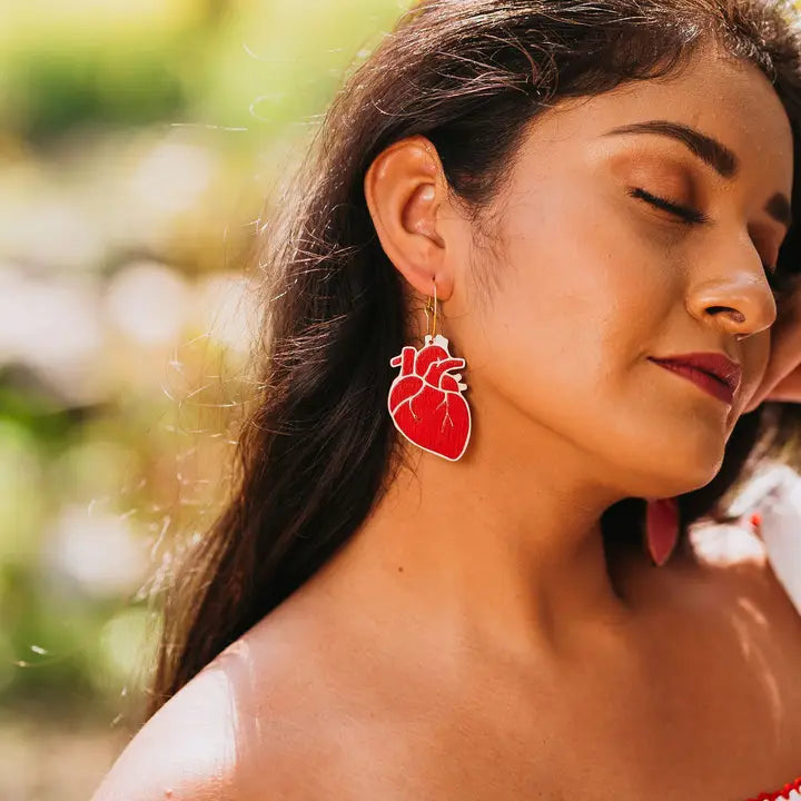 Anatomical Hearts Hoops Earrings