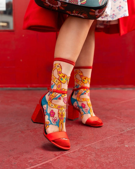 Year of the Snake Sheer Socks