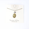 Amethyst Floral Simple Necklace