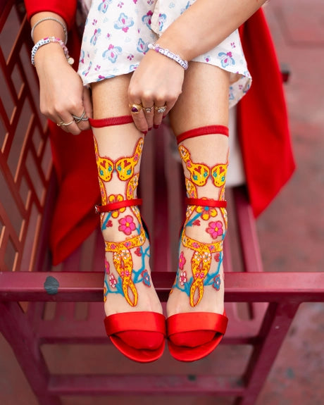 Year of the Snake Sheer Socks