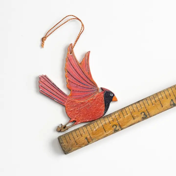 Cardinal Wood Orniment