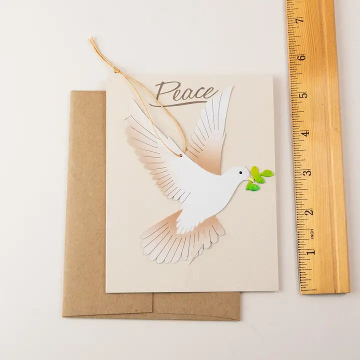 Peace Dove Ornament with Notecard