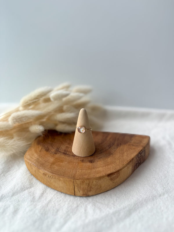 14kt Gold-Fill Japanese Washi Paper Ring Size: 6