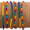 Silk Rainbow Friendship Bracelet