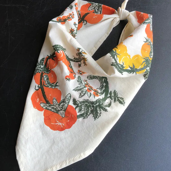 Tomato & Caterpillars Cotton Bandana