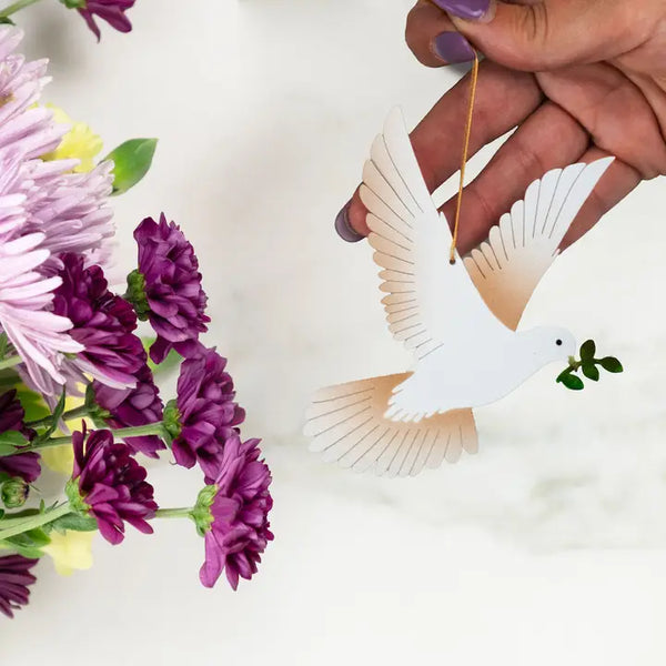 Peace Dove Ornament with Notecard
