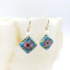 Asian Floral Earrings w/Pearl