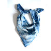 Light Blue Square Blocked Shibori Bandana Neel