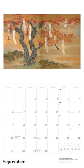 Dreams of Edo: Japanese Scrolls & Screens 2026 Calendar
