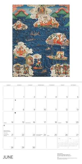 Enlightenment: Buddhist Paintings 2026 Wall Calendar