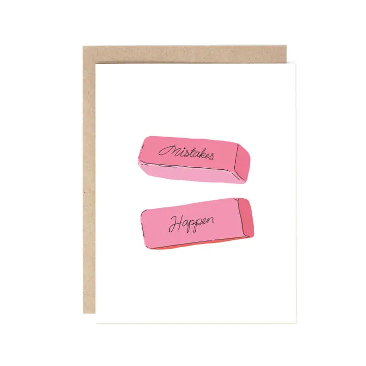 Mistakes Happen Greeting Card
