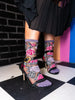 Skulls & Roses Sheer Socks
