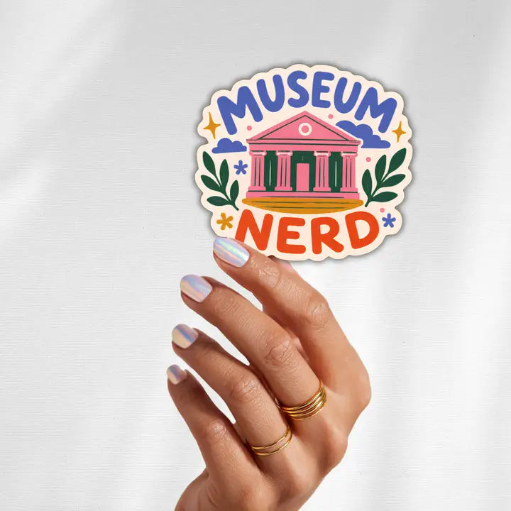 Colorful Museum Nerd Sticker